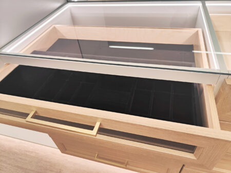 - View 2, Opens Model BoxCloset Custom Drawer - Watch Display