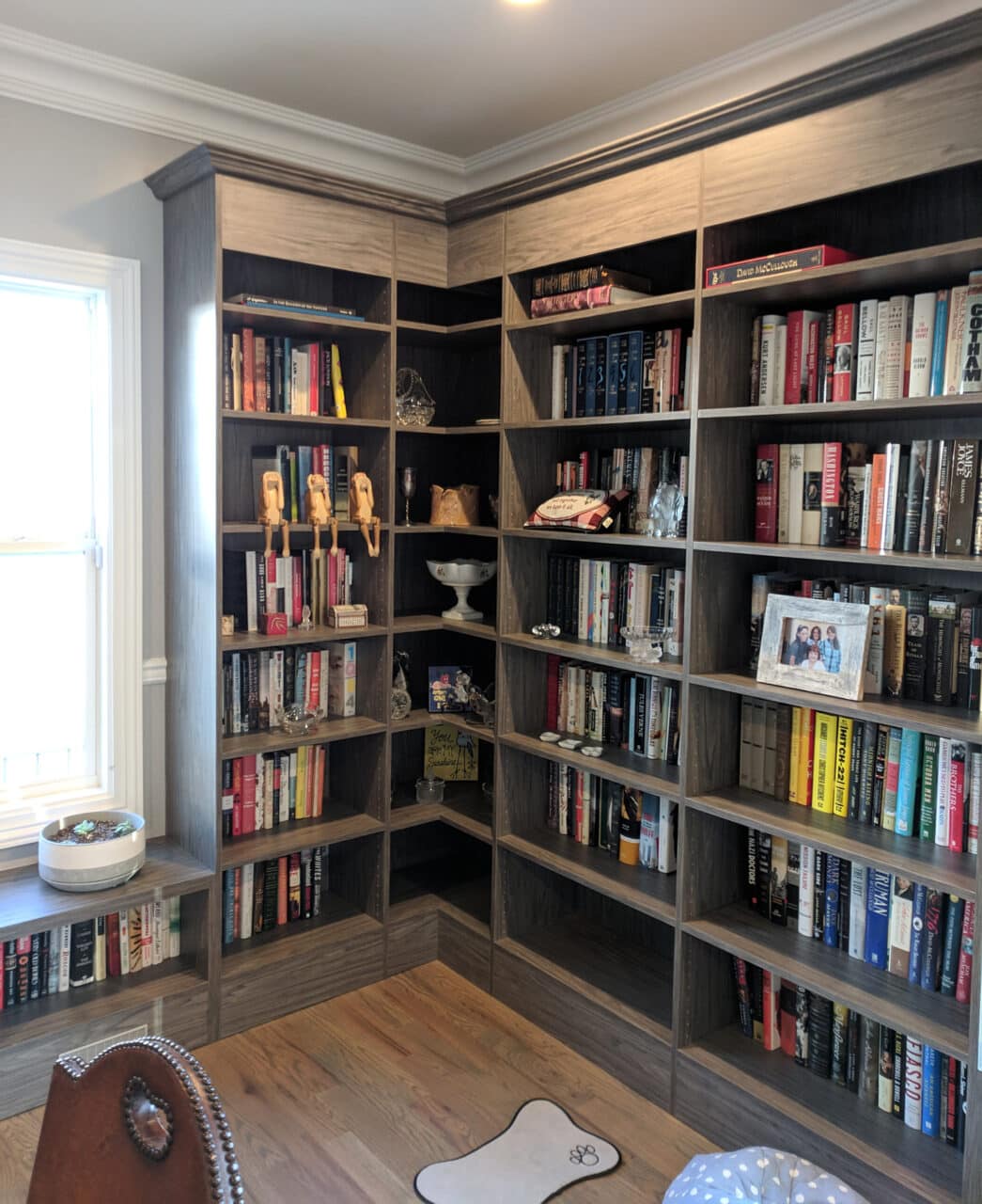 Book Shelves in Living Room