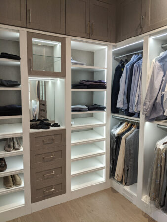 walk-in closet with LED lighting - View 8, Opens Model Box