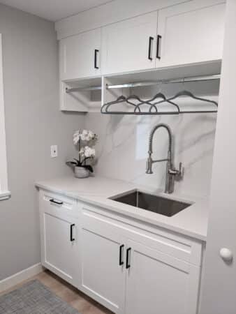 laundry room with Stainless Steel Sink and Clothes Hangers - View 37, Opens Model Box