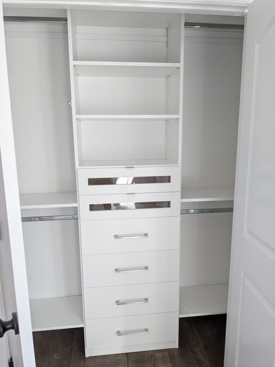 White Reach-in Closet