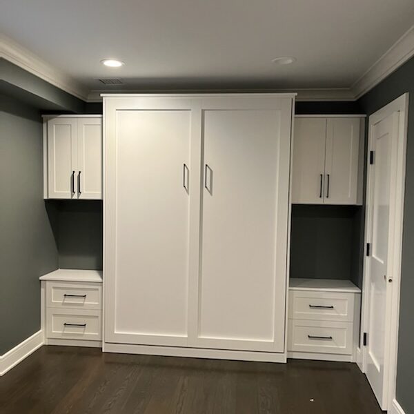 White Murphy Bed - View 43