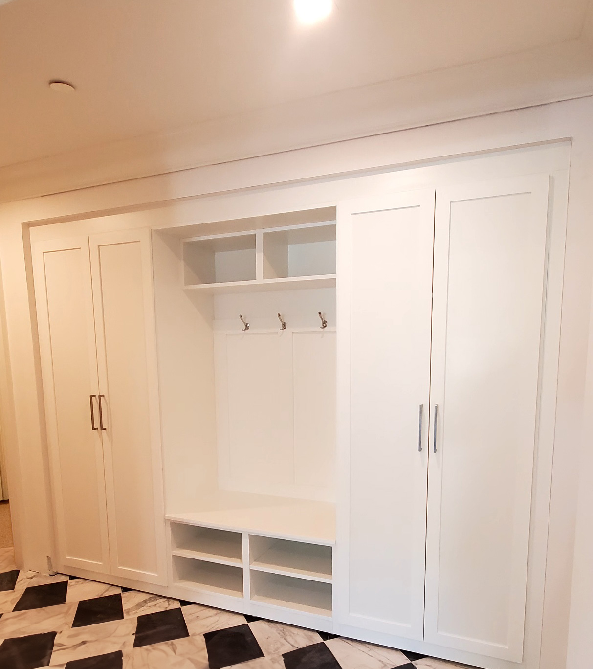 White Color Mudroom - View 37