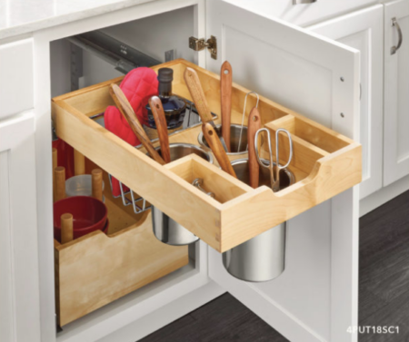 - View 4, Opens Model BoxCustom Utensil Organizer Pullout