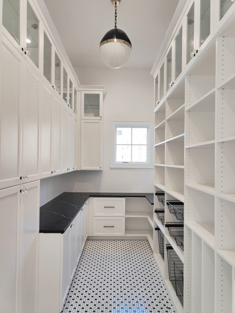 Large White Kitchen Pantry Room