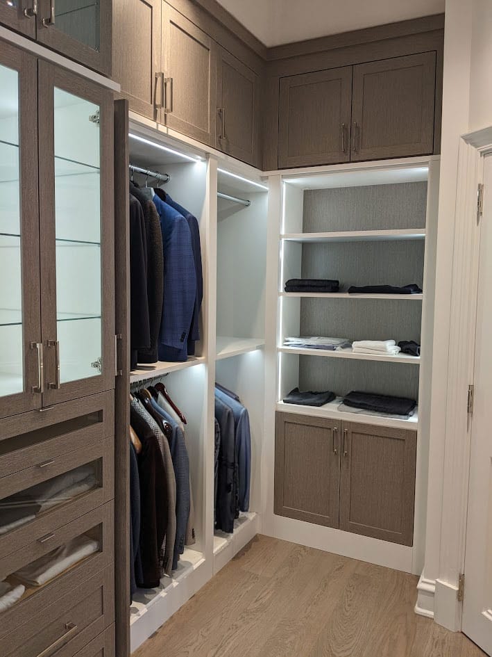 Walk-In Closet With Lights