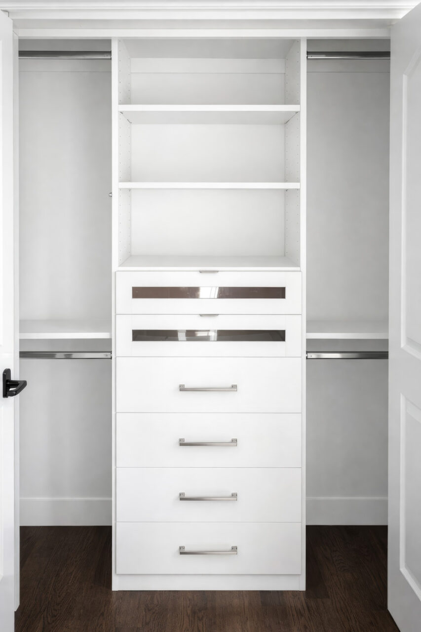 White Reach-in Closet