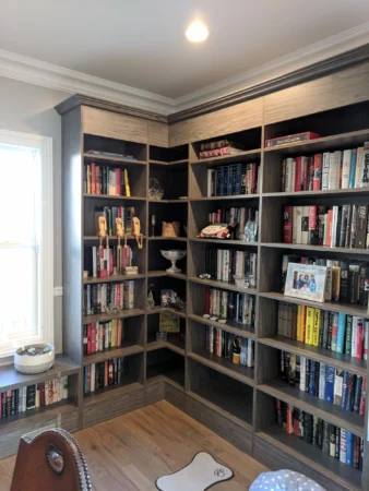 Efficient, Custom living room storage