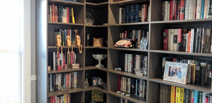 Efficient, Custom living room storage