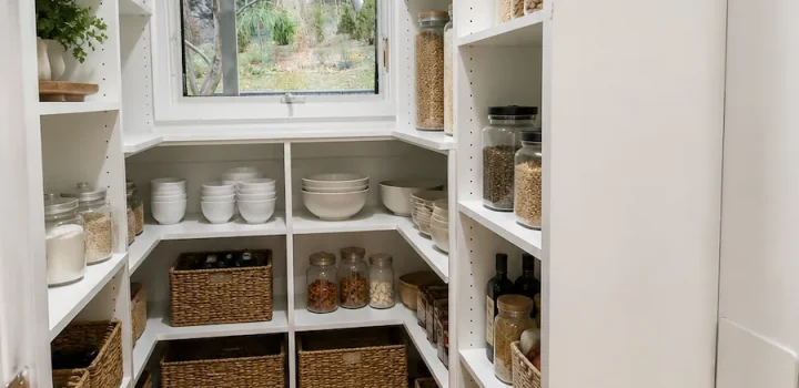 Custom Designed Walk In Pantry